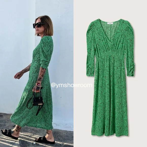 Mango | Dresses | Mango Pleated Midi Dress | Poshmark